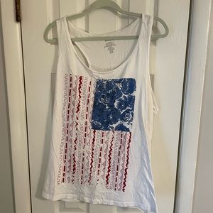 Torrid American Flag White Tank